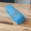 Bright Blue Embroidered Towel