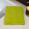 Bright Green Embroidered Towel