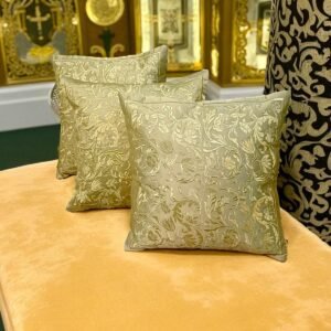 Metallic Embroidered Cushion Cover- set of 5